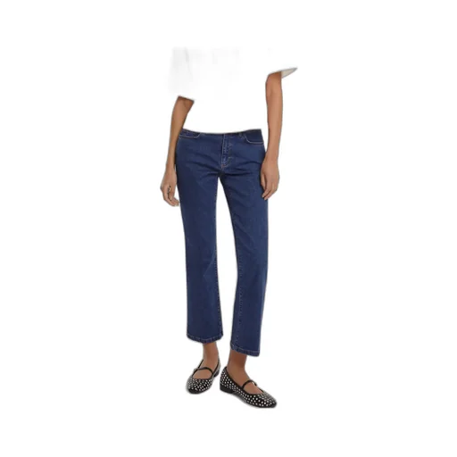 Slim-Fit Flared Cropped Jeans