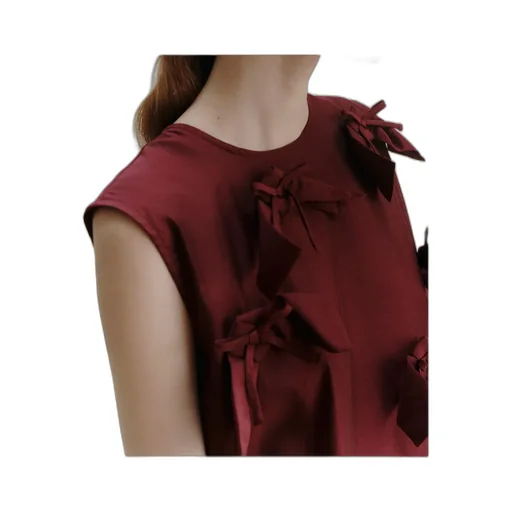 Bow-Detail Sleeveless Dress