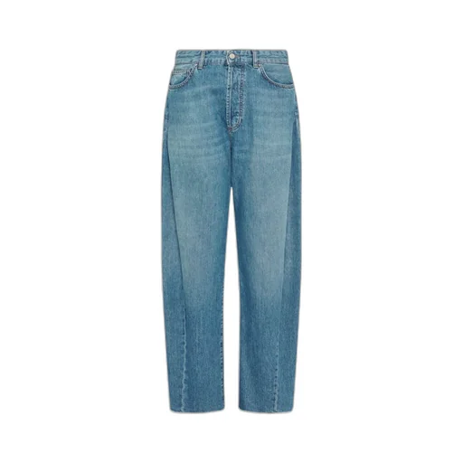 Relaxed Barrel-Leg Jeans