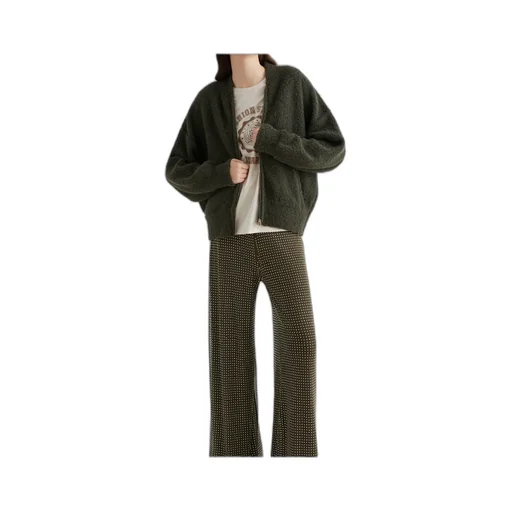 Bouclé Bomber Jacket