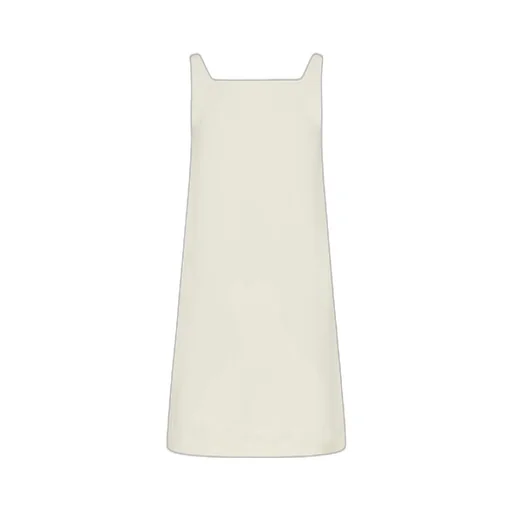Flared Cotton And Linen Dress