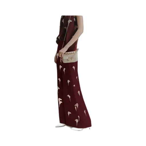 Voile Wide-Leg Trousers