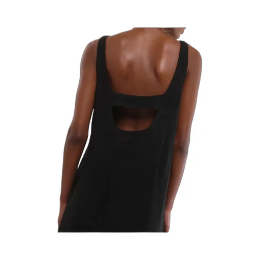 Flared Cotton And Linen Dress