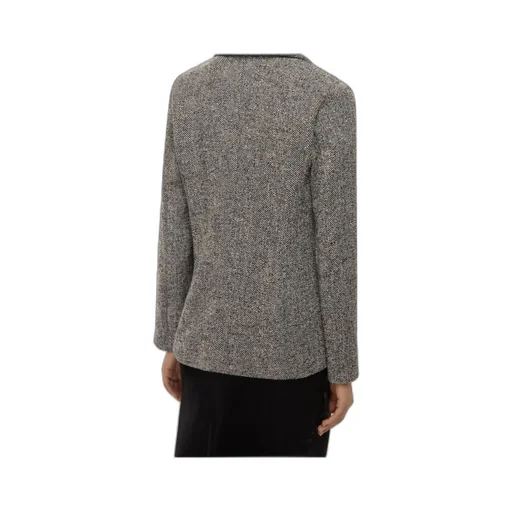 Feminine Basketweave Jacket