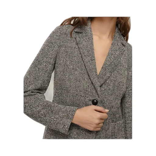 Feminine Basketweave Jacket