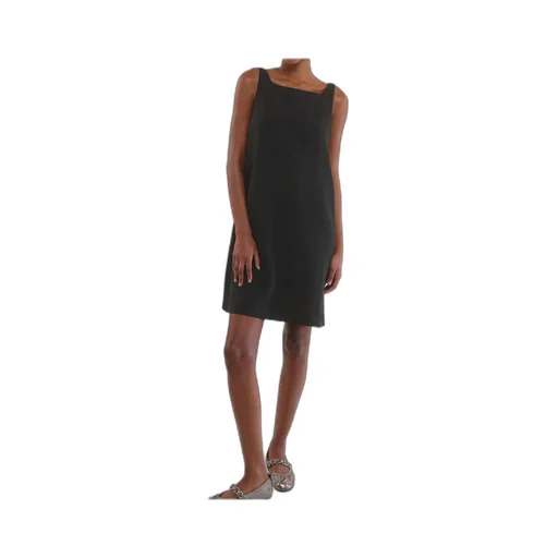 Flared Cotton And Linen Dress