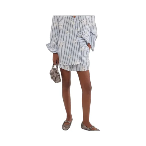 Poplin Elasticated-Waist Shorts
