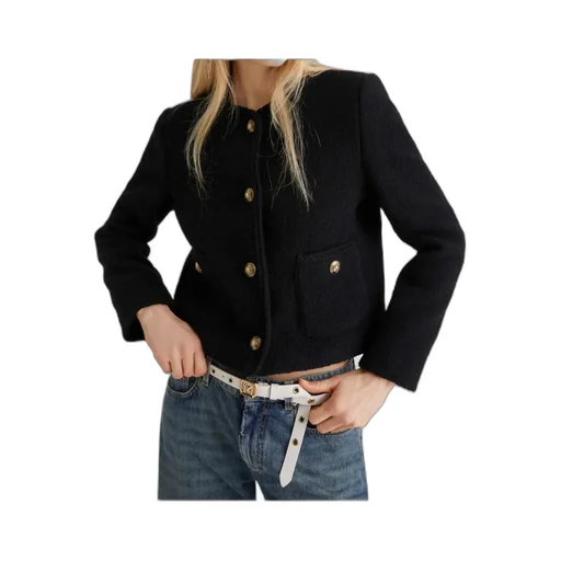 Straight-Fit Bouclé Jacket