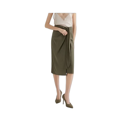 Twill Wrap Skirt