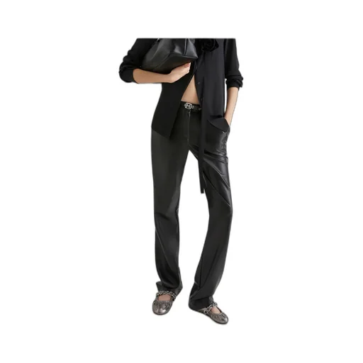Coated Jersey Trousers