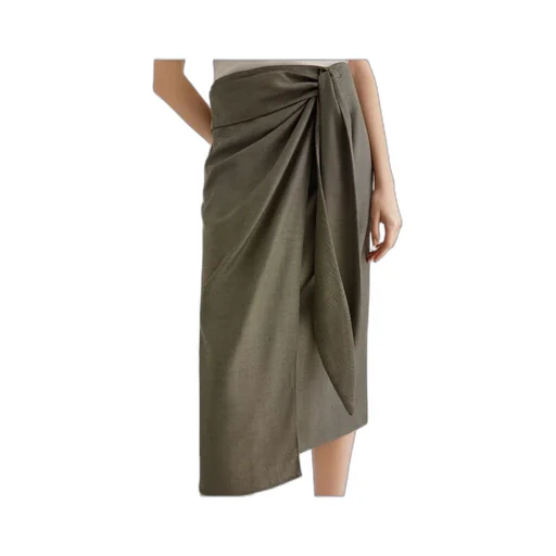 Twill Wrap Skirt