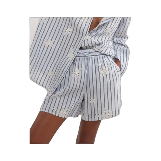 Poplin Elasticated-Waist Shorts