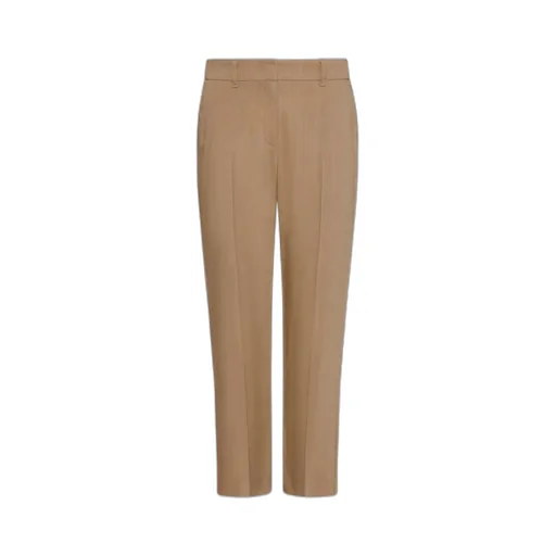 Slim-Fit Stretch Viscose And Linen Trousers