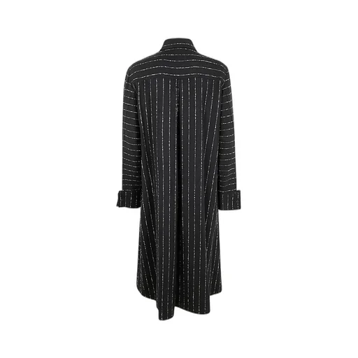 Buttoned Striped Dress