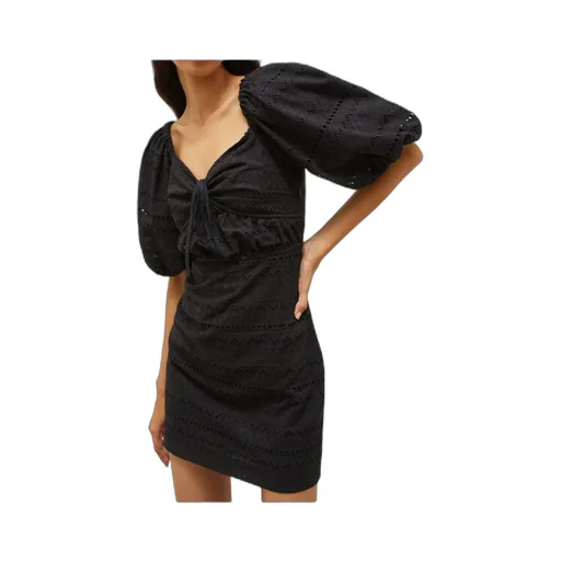 Puff-Sleeve Dress