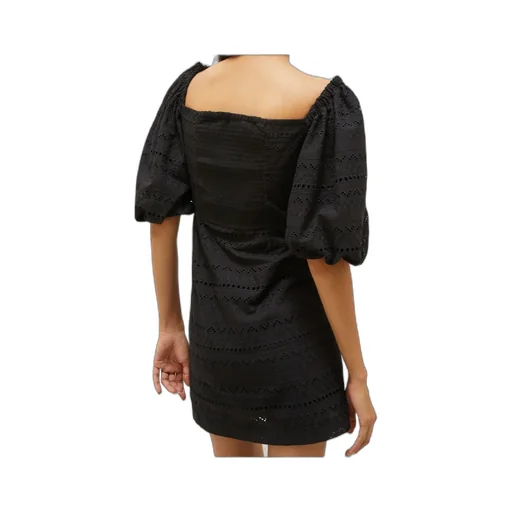 Puff-Sleeve Dress