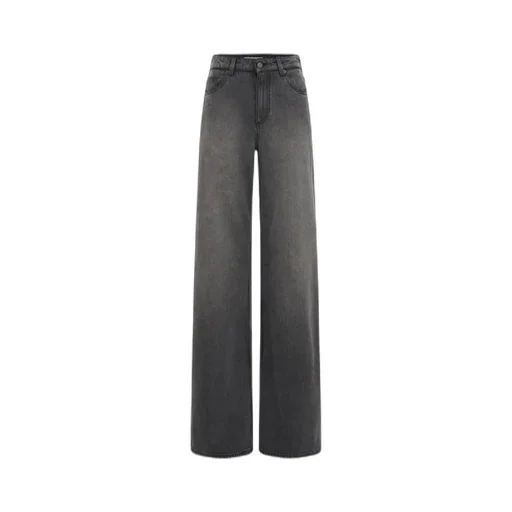 Moon Laser Wash Denim Baggy Jeans