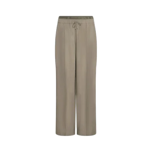 Straight-Fit Stretch Viscose And Linen Trousers