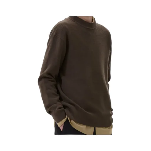 Ribbed Crew-Neck Sweater
