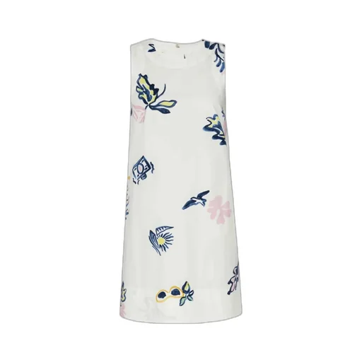 Flared Poplin Dress