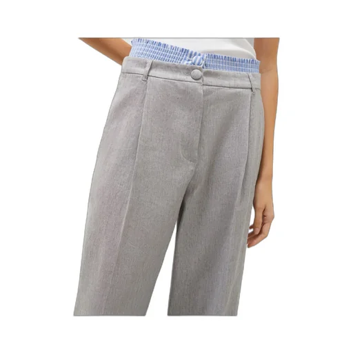 Stretch Linen-Blend Trousers