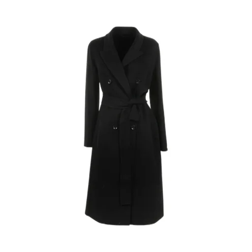 Zambia Double-Breasted Belted Coat