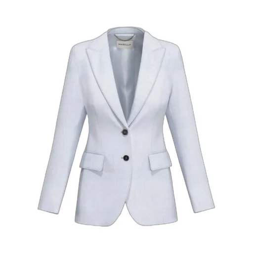 Basket-Pattern Mixed-Color Blazer