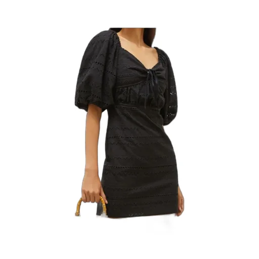 Puff-Sleeve Dress