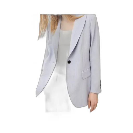 Basket-Pattern Mixed-Color Blazer