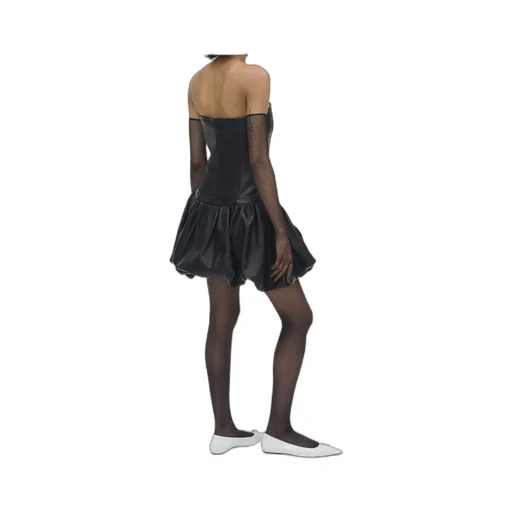 Leather Bubble Dress