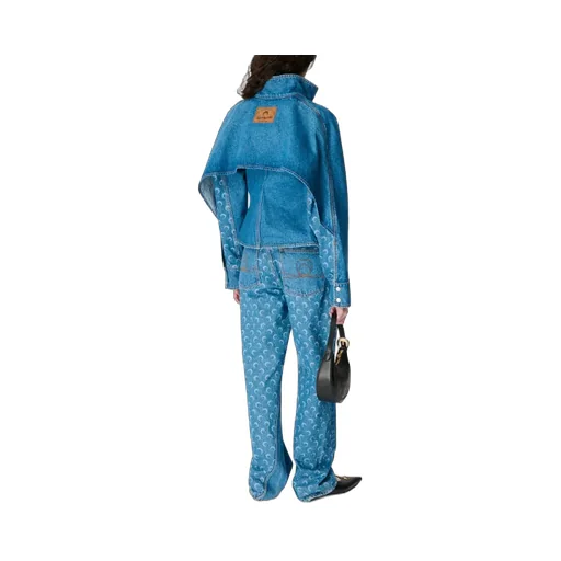 Moon Laser Denim Ls Shirt