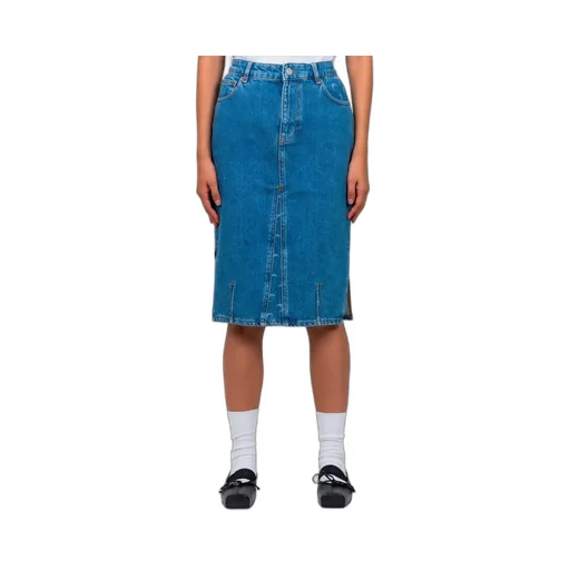 Logo Denim Half-Dress