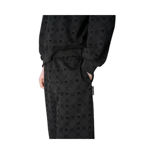 Moonogram Flocked Fleece Relaxed Sweatshirt