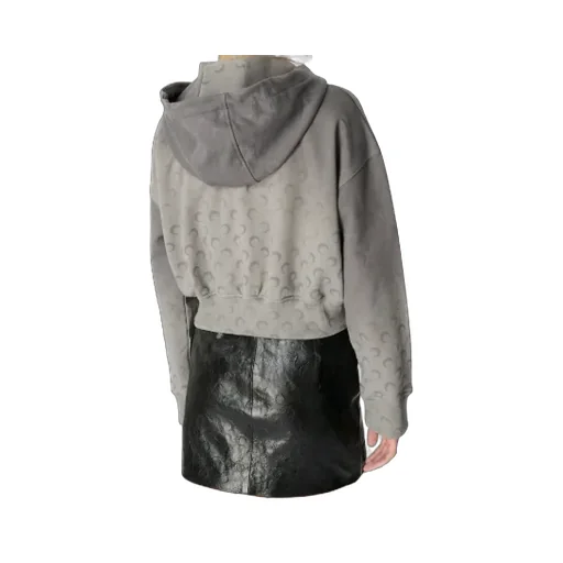 Cropped Zip-Up Hoodie