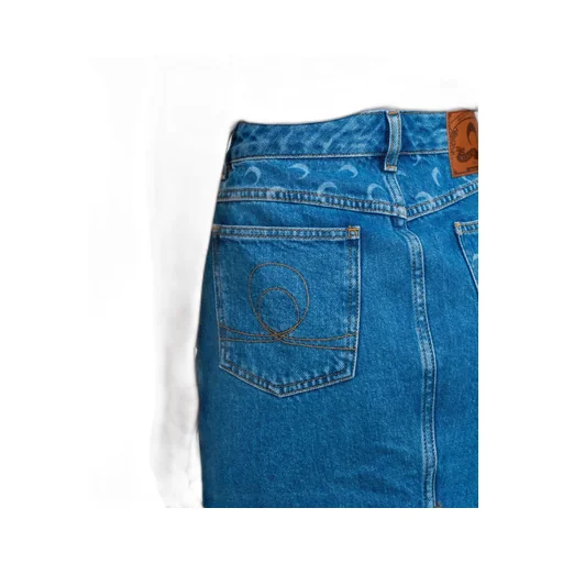 Logo Denim Half-Dress