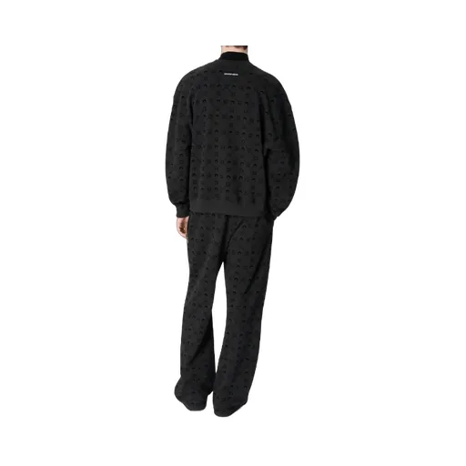Moonogram Flocked Fleece Relaxed Sweatshirt