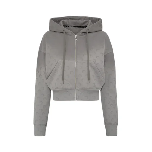 Cropped Zip-Up Hoodie
