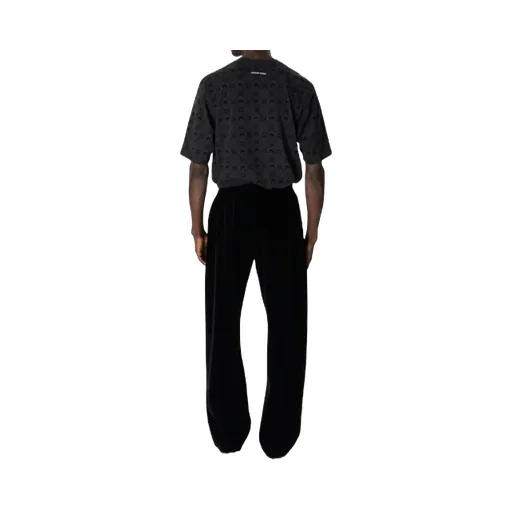 Moonogram Flocked Jersey Relaxed T-Shirt