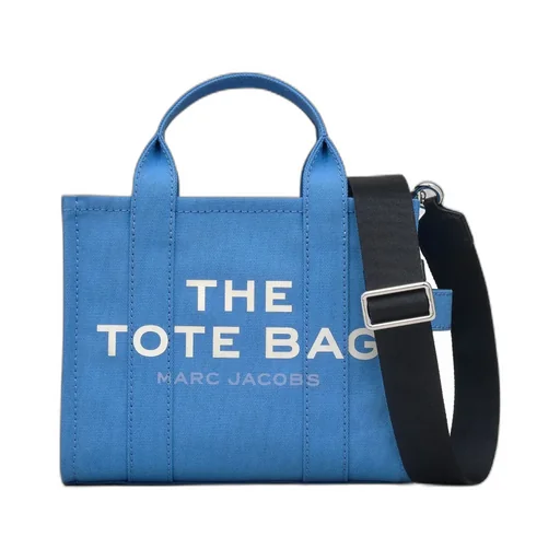 Logo Printed Zip-Up Small Tote Bag