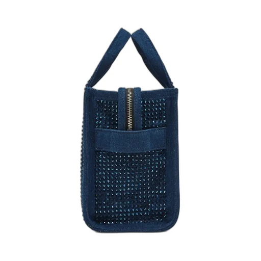 The Crystal Denim Small Tote Bag