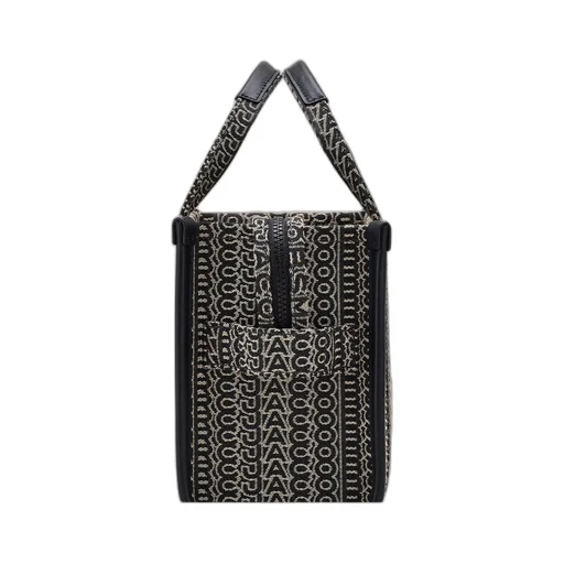 Monogram Jacquard Logo Detailed Small Tote Bag