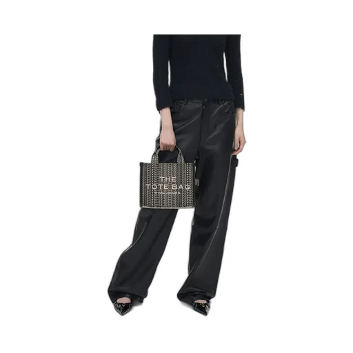 Monogram Jacquard Logo Detailed Small Tote Bag