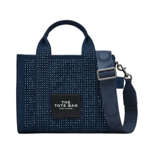 The Crystal Denim Small Tote Bag