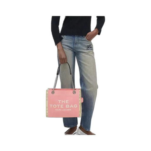 The Denim Chain Medium Tote Bag