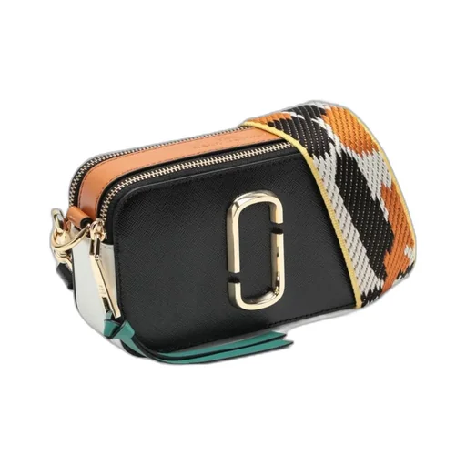 Logo Zipper Shoulder Bag