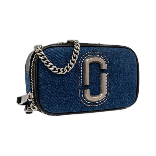 The Denim Chain Snapshot Crossbody Bag