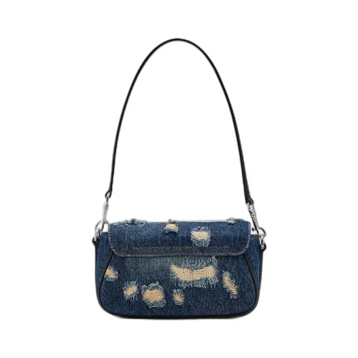 The Rip And Repair Denim Clover Shoulder Bag