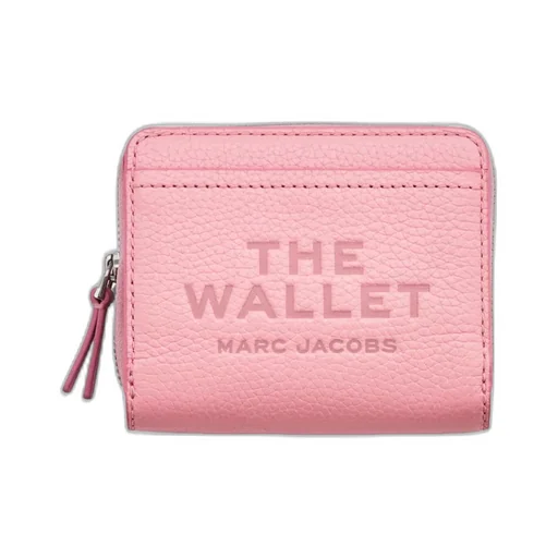 Logo Printed Zipped Mini Compact Wallet