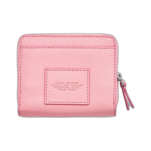 Logo Printed Zipped Mini Compact Wallet