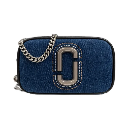 The Denim Chain Snapshot Crossbody Bag